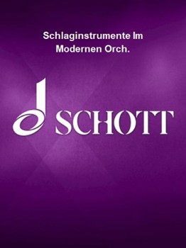 Schlaginstrumente Im Modernen Orch. by Kotonski Wlodzimierz for