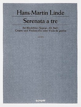 Serenata 3 Recorders by Linde Hans-Martin for Score and Parts
