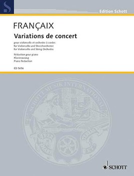 Concert Variations by Francaix Jean for