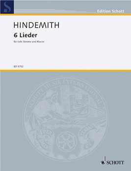 Songs 6 Low by Hindemith Paul for