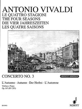 4 Seasons--autumn by Vivaldi Antonio Lucio for Violin and Piano