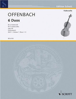 6 Duos Op. 50 Vol. 1: Nos. 1-3 by Offenbach Jacques for
