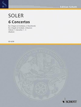 Six Concertos Volume 1 by Soler for 2 Organ 4 Hands