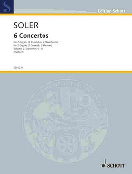 Six Concertos Volume 2 by Soler for 2 Organ 4 Hands