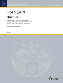 Quartet by Francaix Jean for Study Score
