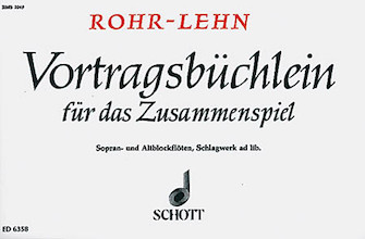 Vortragsbüchlein für das Zusammenspiel (Instruction Book for Ensemble) by Rohr Heinrich for
