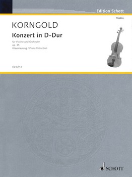 Violin Concerto Opus 35 D Major by Korngold Erich Wolfgang for Violin