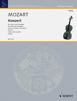 Concerto in G Major K. 216 by Mozart Wolfgang Amadeus for