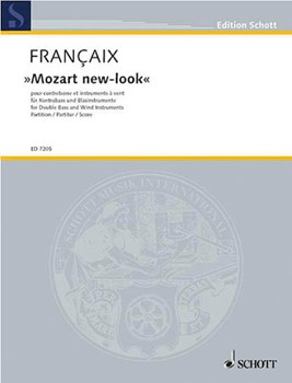 Mozart New-look Bass/winds Score by Francaix Jean for