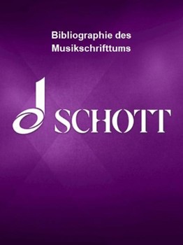 Bibliographie des Musikschrifttums by for