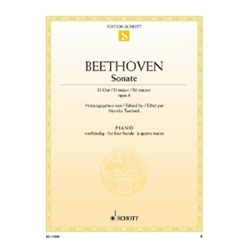Sonata Facile in D Major Op. 6 by Beethoven Ludwig van for