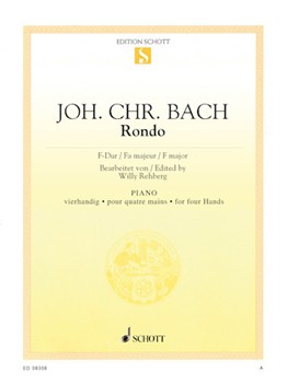 Rondo in F Major by Bach Johann Christoph Friedrich - Willy Rehberg - for