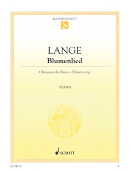Flower Song Op. 39 by Lange Gustav for Piano