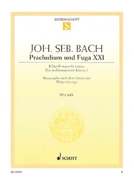 Prelude and Fugue No. 21 in B Major by Bach Johann Sebastian - Walter GeorgII - for