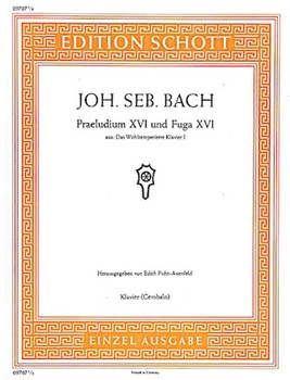 Prelude and Fugue No. 16 in G Minor by Bach Johann Sebastian - Picht-Axenfeld Edith - for