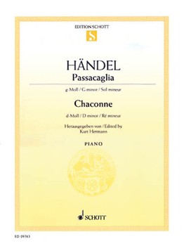 Passacaglia & Chaconne by Handel George Frideric - Hermann - for Piano