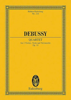 String Quartet Opus 10 by Debussy Claude for Mini Score