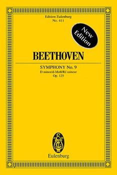 Symphony #9 In D Minor Opus 125 by Beethoven Ludwig van - Unger Max - for Mini Score