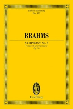 Symphony 3 Op. 90 F Maj. by Brahms Johannes for Study Score