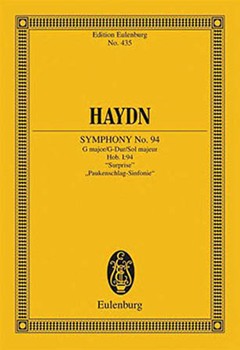 Symphony No. 94 in G Major Hob.I:94 Surprise by Haydn Joseph for Study Score