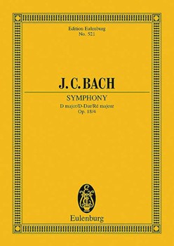 Sinfonia in D Major Op. 18/4 by Bach Johann Sebastian for Study Score