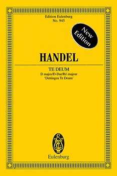 Te Deum in D Major Dettingen by Handel George Frideric - Walker Arthur - for Study Score