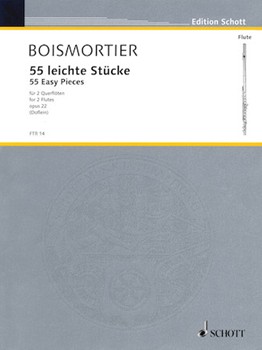55 Easy Pieces Op. 22 for Two Flutes by de Bois Joseph Bodin - Doflein Erich - for Flute