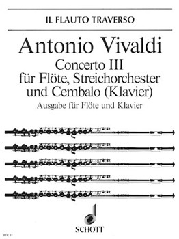 Concerto No 3 in D Major Opus 10 - RV 428 PV 155 by Vivaldi Antonio Lucio - Fortner Wolfgang - for Flute and Piano