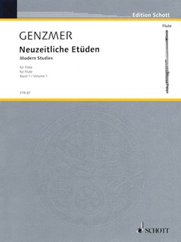 Neuzeitliche Etuden Volume 1 by Genzmer Harald - Modern Studies - for Flute Method