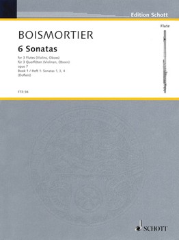 Sechs Sonaten Bk 1 by Boismortier Joseph Bodin de - Doflein Erich - for Flute Trio