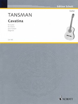 Cavatina (1951) by Tansman Alexandre - Segovia Andres - for
