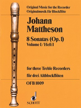 8 Sonatas Op. 1 Volume 1 by Mattheson Johann for