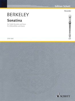 Sonatina Op. 13 by Berkeley Lennox for Recorder