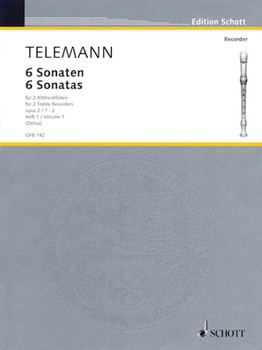 6 Sonatas Op. 2 Volume 1 (1-2) by Telemann Georg Philipp for