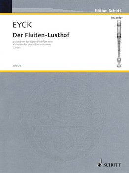 Fluiten-Lusthof Variations (1646) by Van Eyck Jacob - Linde Hans-Martin - for Recorder