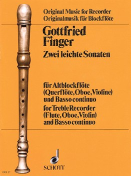 2 Easy Sonatas by Finger Gottfried for