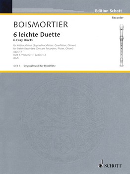 6 Easy Duets: Suites 1-3 Op. 17 Volume 1 by de Bois Joseph Bodin for