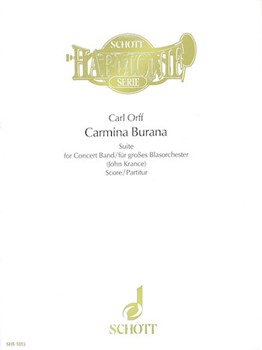 Carmina Burana Score Only by Orff Carl - Krance John - for Score