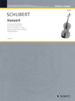 Concerto In C Major by Schubert Joseph - Schultz-Hauser Karlheinz - for Viola
