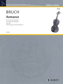 Romance Opus 85 by Bruch Max for Viola