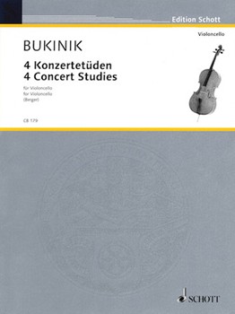 4 Concert Studies by Mikhail Bukinik for Cello Method