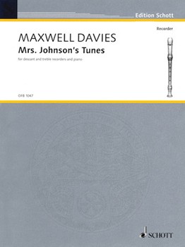 Mrs Johnson's Tunes by Davies Peter Maxwell for Recorder T