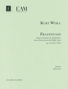 Frauentanz Op. 10 by Weill Kurt - Jurgen Selk - for Score