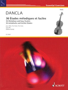 Dancla - 36 Melodious and Easy Studies Op. 84 for Viola