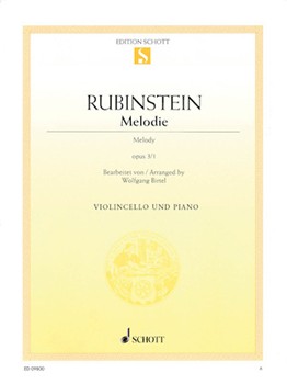 Melodie Opus 3 #1 by Rubinstein Anton - Birtel Wolfgang - for Cello and Piano