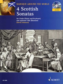 4 Scottish Sonatas by Various - Johnson David - for Violin w/c
