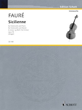 Sicilienne by Faure Gabriel - Kliegel Maria - for Cello Solo