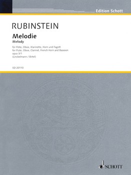 Melody Opus 3 #1 by Rubenstein Anton - Birtel Wolfgang - for Woodwind Quintet