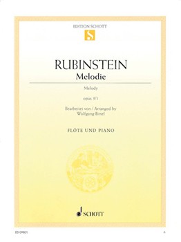 Melody Opus 3 #1 by Rubenstein Anton - Birtel Wolfgang - for Flute and Piano