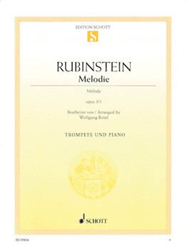 Melody Opus 3 #1 by Rubenstein Anton - Birtel Wolfgang - for Trumpet and Piano